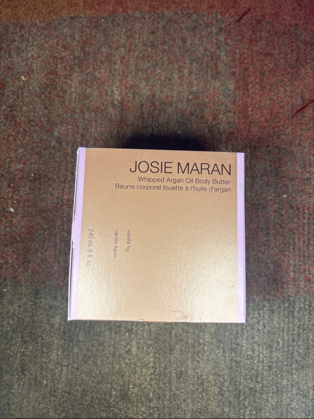 New - JOSIE MARAN Whipped Argan Oil Body Butter - Vanilla Fig - 8 oz